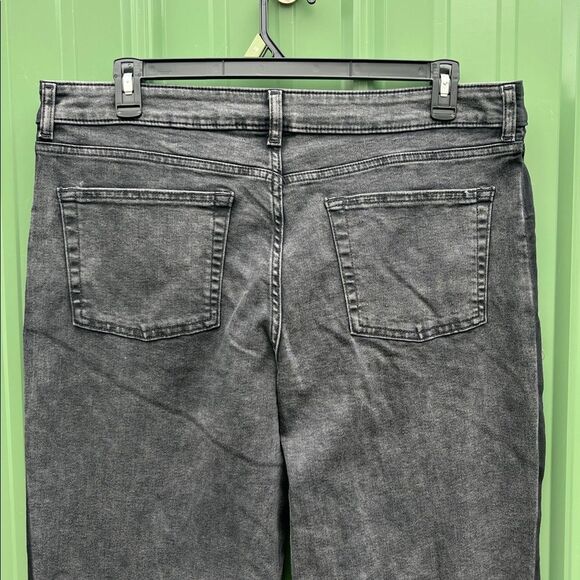 Women's Tuxedo Black Wash Denim Straight Leg Jeans Size 18 - Picture 4 of 8